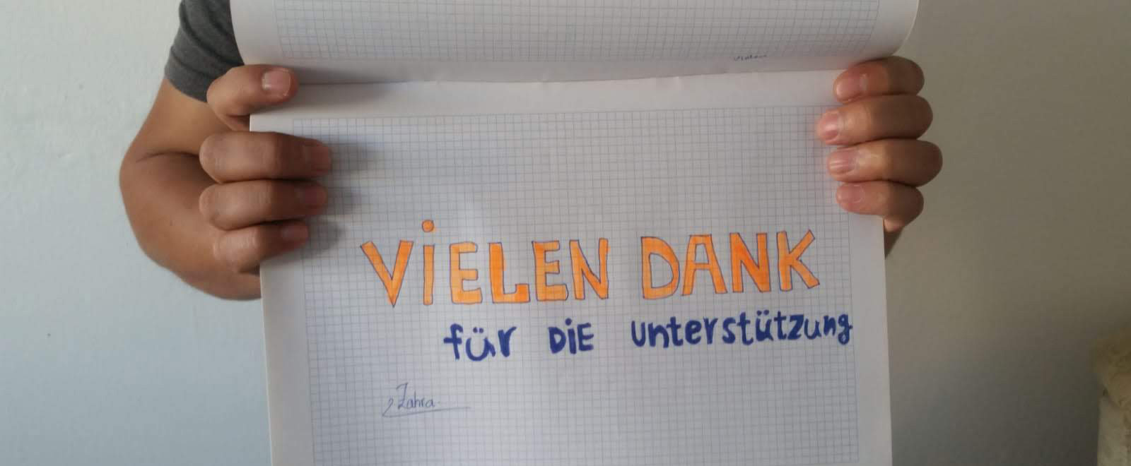 Dankschreiben eines Kindes