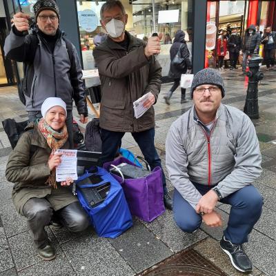 PC-Sammelaktion auf der Mariahilfer Straße!
